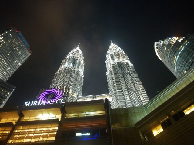 Die Petronas Twin Tower In Kuala Lumpur.